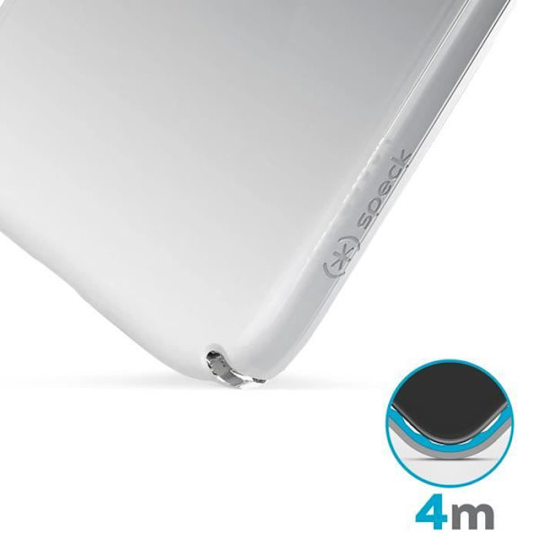 iPhone 12 Pro Max etui 4m Dropproof Presidio Perfect-Clear Shadow Speck Silver Grå