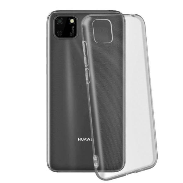 Coque - ILMOITTAKAA - Huawei Y5p - Silikoni Geeli Joustava - Ultra-ohut - Läpinäkyvä Valkoinen Gennemsigtig hvid