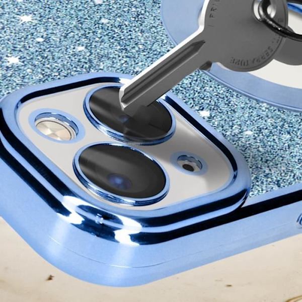 Blå glitter fodral för iPhone 13