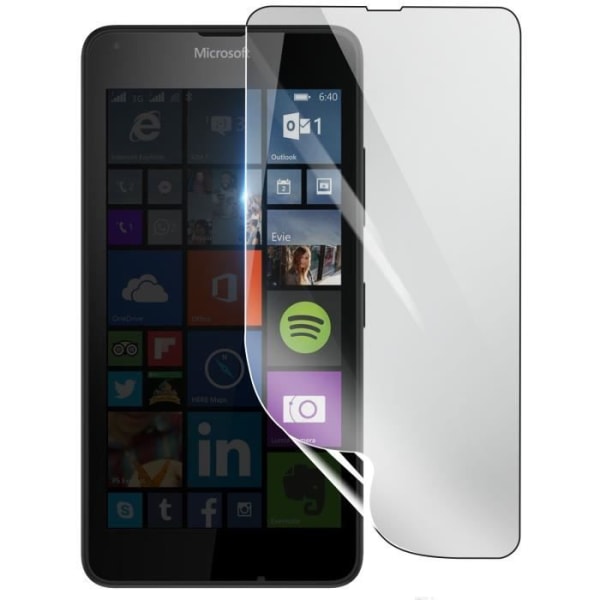 Näytönsuoja - 3MK - Microsoft Lumia 640 - Iskunkestävä Hydrogeeli - Läpinäkyvä - Naarmuuntumaton Transparent