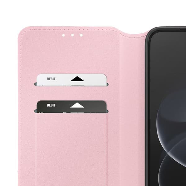 Kansilaukku Redmi Note 17 Pro / 17 Pro Max Stand-toiminnolla Klassinen Versio Rose Kulta Ros