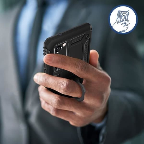 Cover - Samsung - Galaxy S20 FE - Stødabsorberende - To-materiale - Sort videoholder svart