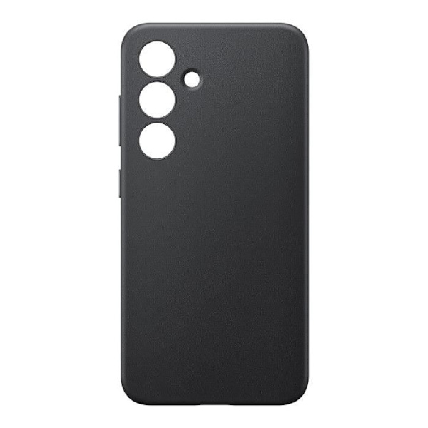 Fodral till Samsung Galaxy S24 Plus Vegan läderkamera Skyddad Samsung Black Svart