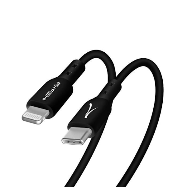 USB-C til Lightning Power Delivery 3A Opladning Synkronisering Akashi Sort