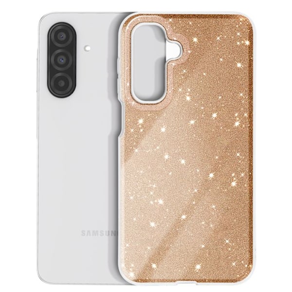 Glitrende Stødabsorberende Etui til Samsung Galaxy A26 Guld Gul