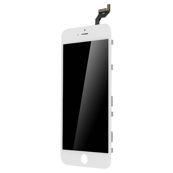 LCD-skærm - AVIZAR - iPhone 6S Plus - Fuldt skærm blok - Touch glas - Hvid Vit