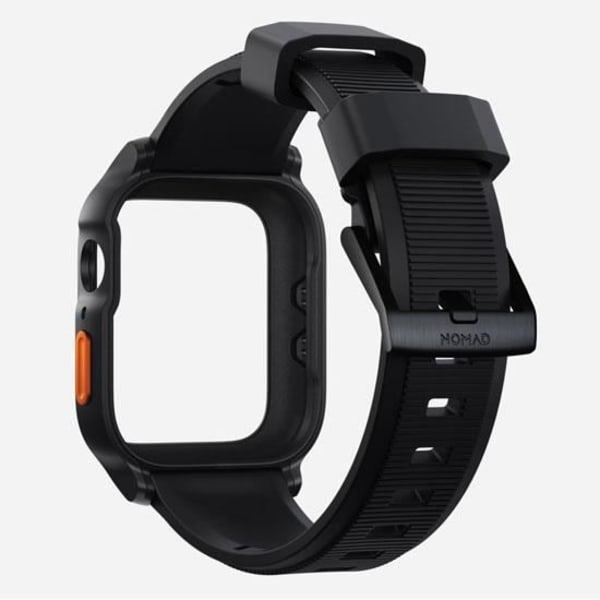 Apple Watch Nomad Rugged Case Strap 45mm musta