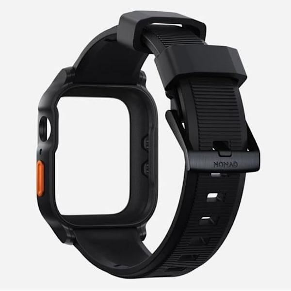 Apple Watch Nomad Rugged Case Strap 45mm Sort
