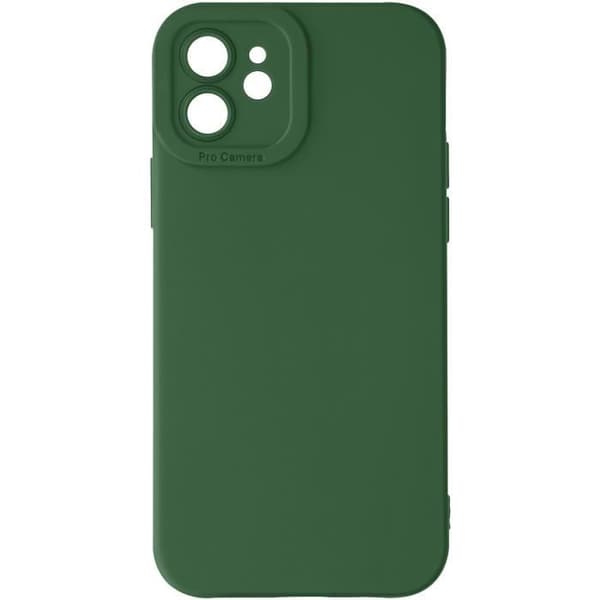Cover til iPhone 12 - AVIZAR - Silikone Mat - Forstærket kamerabeskyttelse - Lys grøn - Elegant Grön