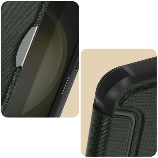 Etui, der er kompatibelt med Samsung S23 Carbon Dark Green Cover