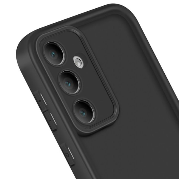 Coque til Samsung Galaxy S24 FE Soft Touch Højkantet Sort Svart