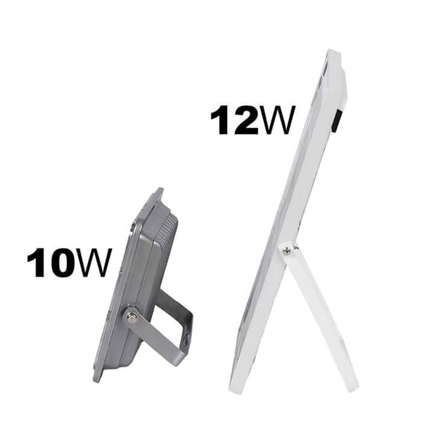 10W Ulkovalaisin LED 9000K Aurinkopaneelilla 12W Harmaa Grå