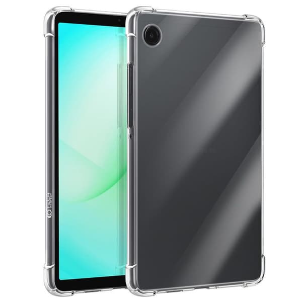 Cover til Galaxy Tab A9 / Tab A11 Flexair Collection med Forstærkede Hjørner Tech Protect Transparent Vit