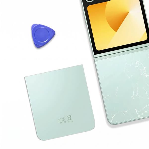 Bagglas til Galaxy Z Flip 6 Bageste Service Pack Samsung Grøn Grön