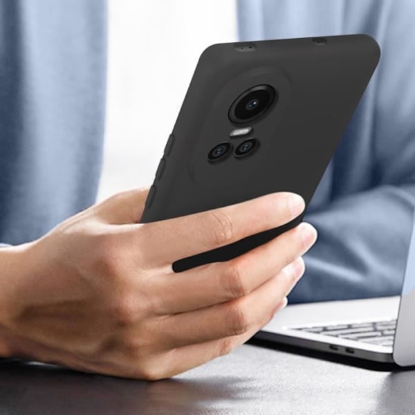 Skyddsfodral - AVIZAR - Oppo Reno 10/10 Pro - Semi-stift - Riem inkluderad - Svart Svart