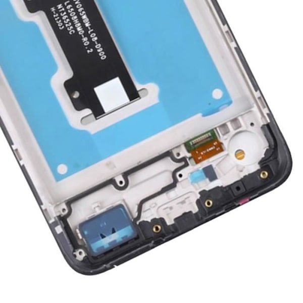 Original Motorola E40 / E30 LCD-skärm + pekglas (med ram) Motorola ljusgrå Grå