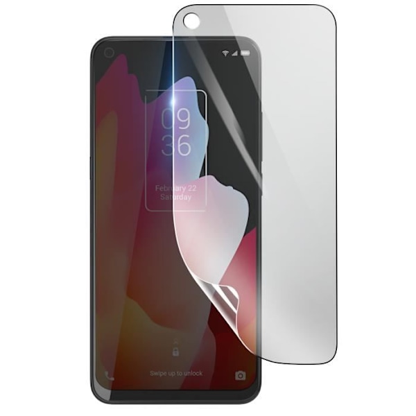 Skärmskydd - 3MK - TCL 10L - Stötsäker Hydrogel - Transparent - Reptålig Transparent