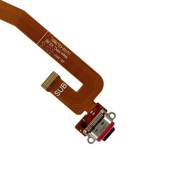 USB-C Opladerstik til Crosscall Core Z5 med Sort Flex Kabel Svart