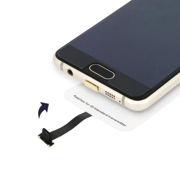 Lader - Moxie - Adapterkabelsæt - Trådløs Opladning - Smartphone - Micro-USB Vit