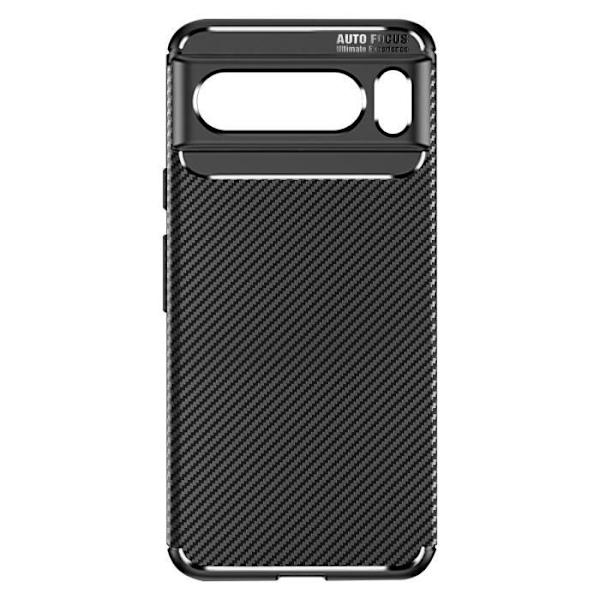 Fodral till Google Pixel 8 Pro Silicone Carbon Fiber Classic Carb Series Black Svart