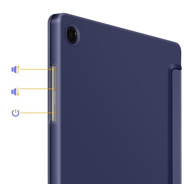 Klapskede til Galaxy Tab A11 Plus med Multi-vinkel støtte og Auto-sleep Tech Protect Mørkeblå Blå