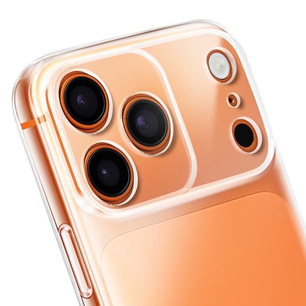 Cover - BEMÆRK - iPhone 17 Pro - Blødt Silikone - Kamerabeskyttelse - Gennemsigtig Vit
