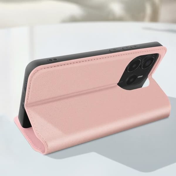 Étui - AVIZAR - Xiaomi Redmi Note 14 4G - Rosa - Magnetisk Lock - Videostöd Rosa