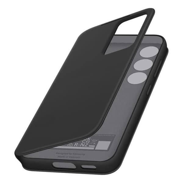 Etui - SAMSUNG - Galaxy S23 Plus - Clear View Cover - Sort - Fuld beskyttelse Svart