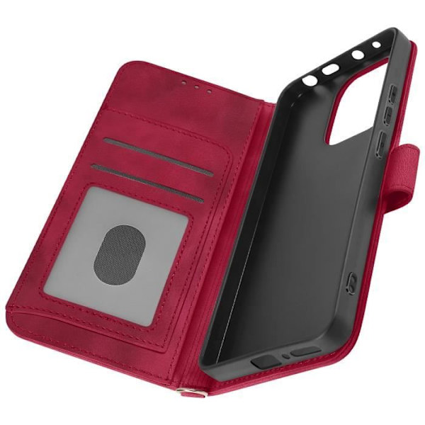 Flowers-kotelo Xiaomi Redmi Note 13:lle 4G Wallet Video Support Fuchsia Rosa