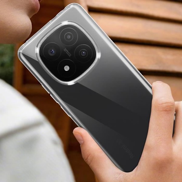 Coque för Xiaomi Redmi Note 14 Pro och 14 Pro Plus Silikon Mjuk Mayaxess Transparent Transparent