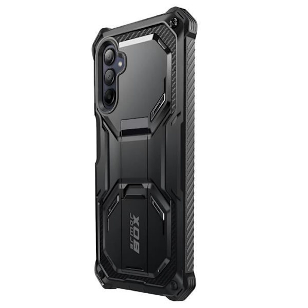 Carbon Case til Samsung Galaxy A15 Fuld beskyttelse Stødsikker I-Blason Sort Svart