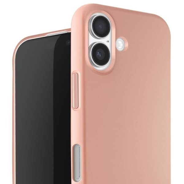 Telefoncovers - AVIZAR - iPhone 17 - Silikone Soft Touch - Justerbart kabel - Rosé champagne Rosa