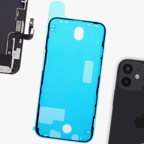 LCD-skærmklæber til iPhone 12 Mini erstatning Svart