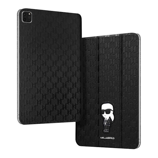 Trifold fodral för iPad Air 4 - KARL LAGERFELD - Svart - Flerpositionsstöd Svart