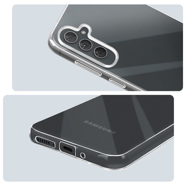 Telefoncase - MAYAXESS - Samsung Galaxy A54 - Blødt Silikone - Sort - Stødabsorbent Beskyttelse Svart