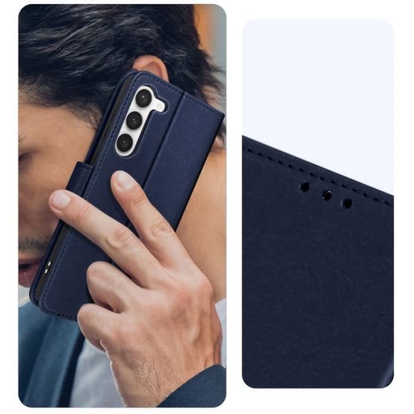 Skal till Samsung Galaxy S23 Plus plånbok och videohållare blå