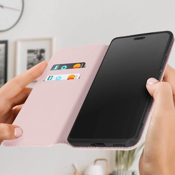 Kotelo Xiaomi 13 Litelle - AVIZAR - Magneettinen läppä - Korttiteline - Videotuki - Vaaleanpunainen Rosa