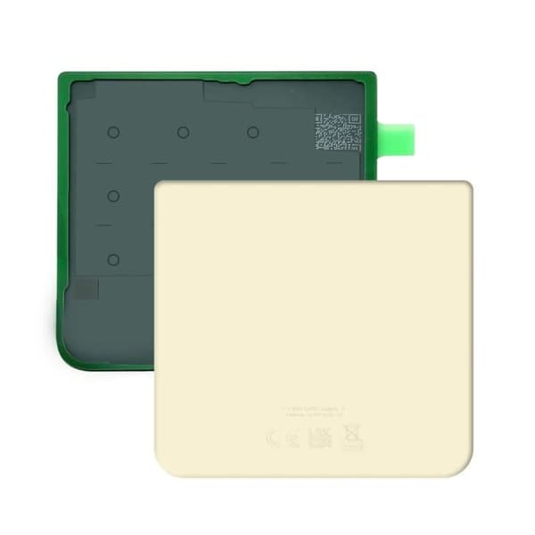 Batteri Cache - Samsung - Galaxy Z Flip 3 - Original - Creme - Forenklet Installation grädde
