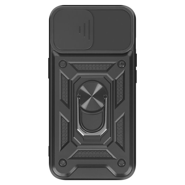 Coque för iPhone 16e Magnetisk Ring Kameraskydd Svart Svart