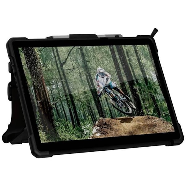 Baksida - URBAN ARMOR GEAR - Microsoft Surface Pro 9 - Transparent - Stötsäker - Handledsrem Transparent