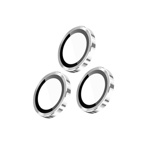 Beskyttelseskamera til iPhone 15 Pro / 15 Pro Max Anti-ridser Stødabsorberende Rhinoshield Sølv Grå