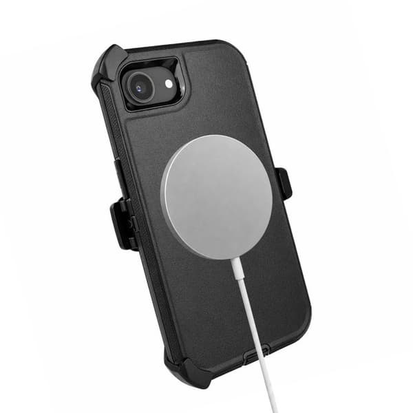 MagSafe-cover til iPhone 16 med bælteklips og forstærkede hjørner, Eiger Sort Svart