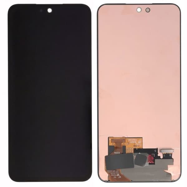Skærm til Galaxy A37 5G AMOLED-panel med berøringsglas, renoveret Samsung Sort Svart