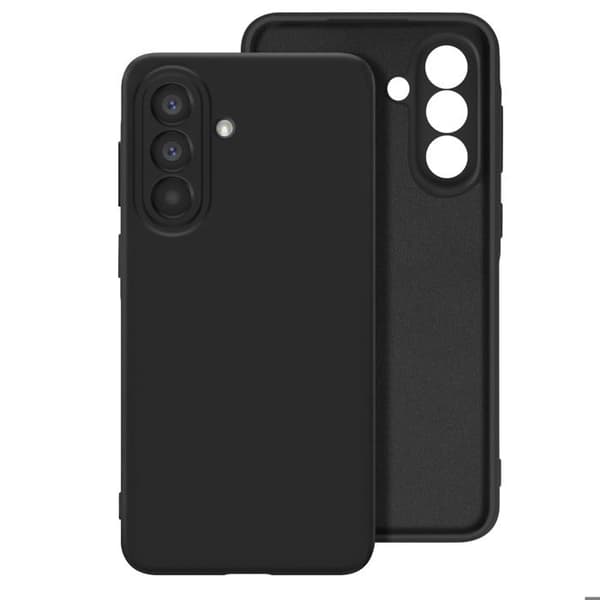 Silicone Soft-Touch Cover til Galaxy A57 Fast Cover Serie Sort Svart
