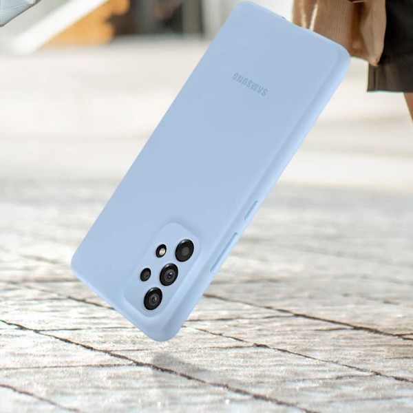 Suojakuori - Samsung - Galaxy A53 5G - Pehmeä silikoni - Arktinen sininen - Mattapintainen viimeistely Arktisk blå