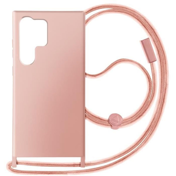 Semi-stiv ledningscover til Samsung Galaxy S24 Ultra Powder Pink