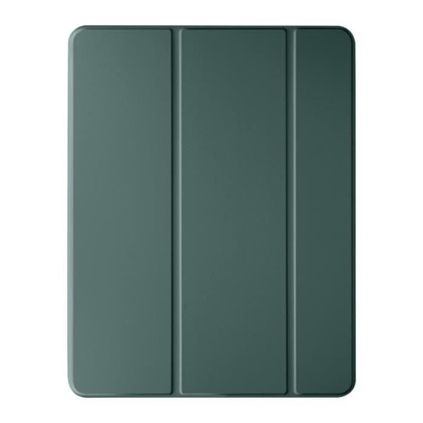 Fodral för iPad Air 11 2024 - AVIZAR - Vikbart flip-stöd i flera positioner - Mörkgrön - Fullständigt skydd Grön