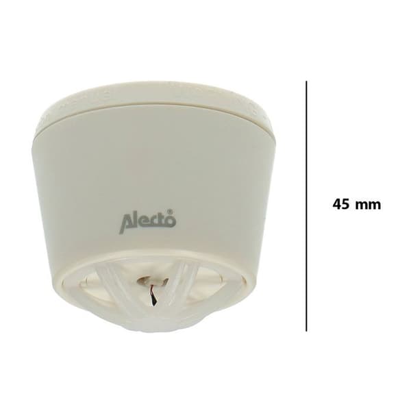 Värmedetektor - ALECTO - Universell modell - Larm 85 dB - Lång batteritid - Vit Vit