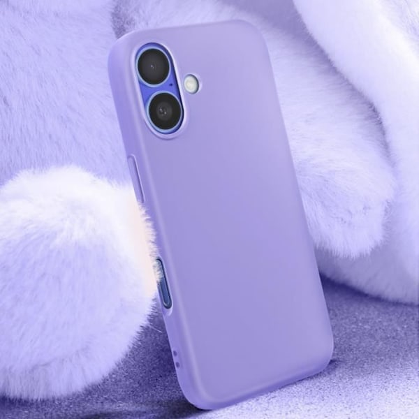 Cover til iPhone 16 - AVIZAR - Halvstiv Soft-touch Anti-fingeraftryk Lilla Lila