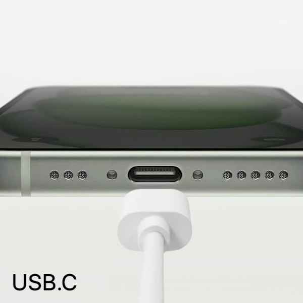 iPhone 16 / 15 USB-C - USB-C 20W 1 metri Mayaxess Valkoinen Vit